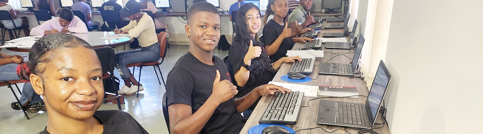 Students enjoying their learning experience